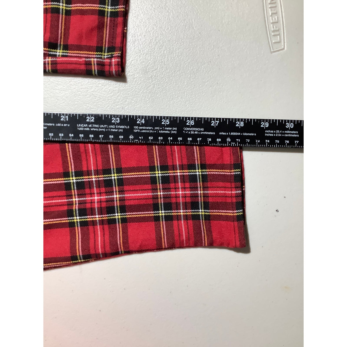Hot Topic Women's XS Red Plaid Cropped Ankle Pants Punk Goth Trousers