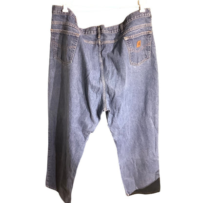 Carhartt Men's Blue Denim Jeans Size 52W 32L – Relaxed, Durable, Classic
