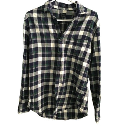 J. Crew Men's M Classic Flannel Shirt - Grunge, Preppy, Casual