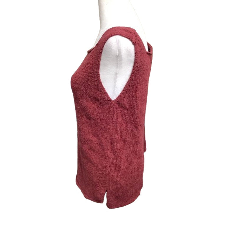 Eileen Fisher Maroon Sweater Tank S - Minimalist, Chic, Cozy