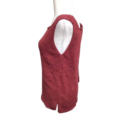 Eileen Fisher Maroon Sweater Tank S - Minimalist, Chic, Cozy