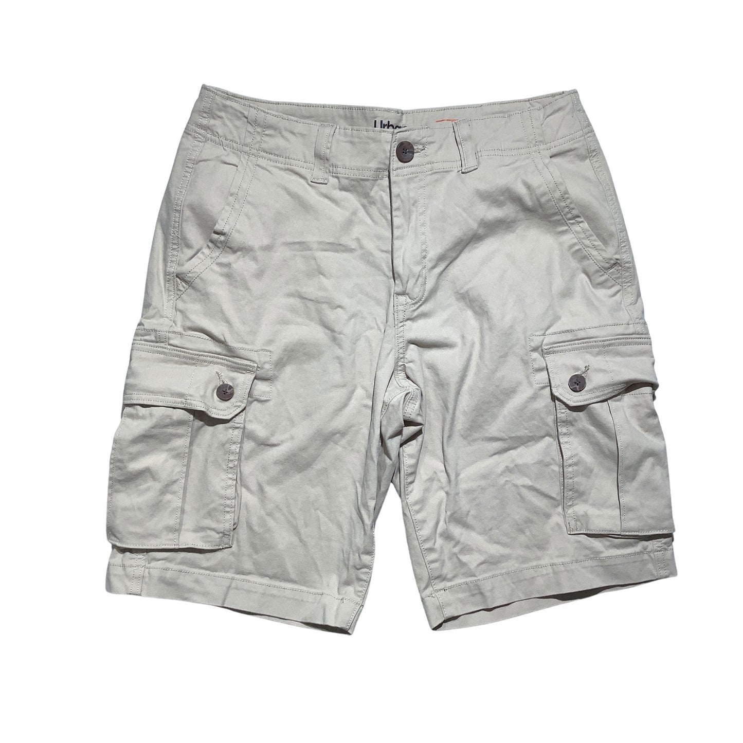 Urban Pipeline Cargo Shorts Men's Size 33 Khaki — Superflex, Utility, Casual