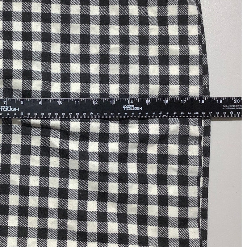 J.Crew Wool-Blend Check Skirt Black/White Women’s 6 — Classic, Preppy, Timeless
