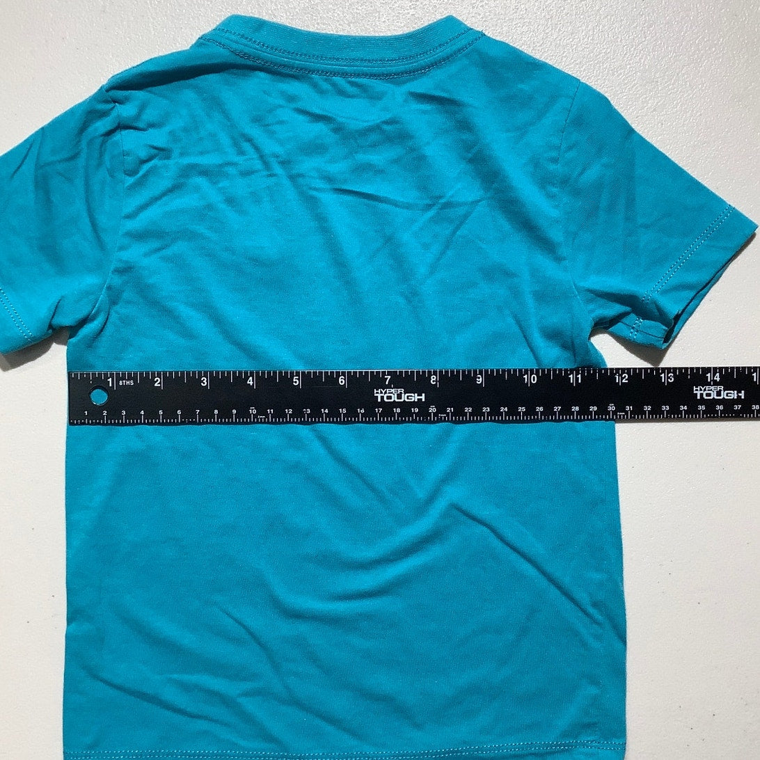 Nike Toddler Boys XS 4 Aqua Blue Crewneck T-Shirt Short Sleeve
