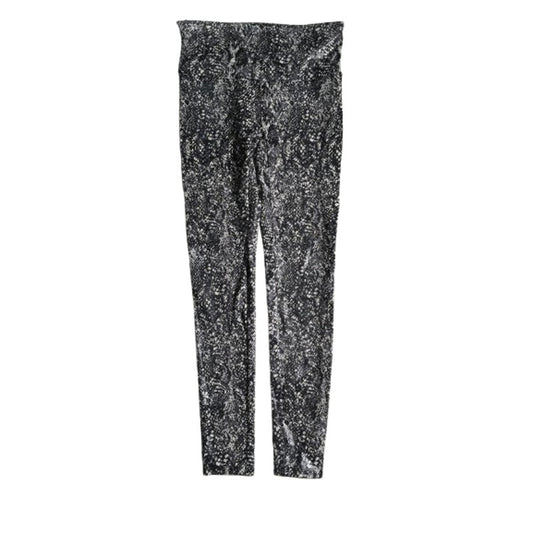 Spanx Faux Leather Snake Print Leggings Size L - Edgy, Trendy, Athleisure