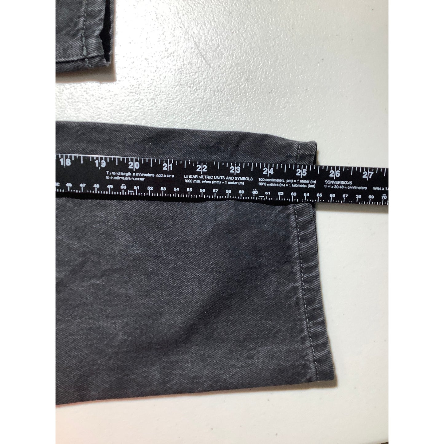 Empyre Black Straight Leg Jeans Youth Size 25 — Skate, Y2K, Grunge