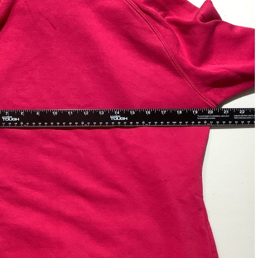 The North Face Women’s Hoodie Size Large – Hot Pink, Gold Lettering, Pullover