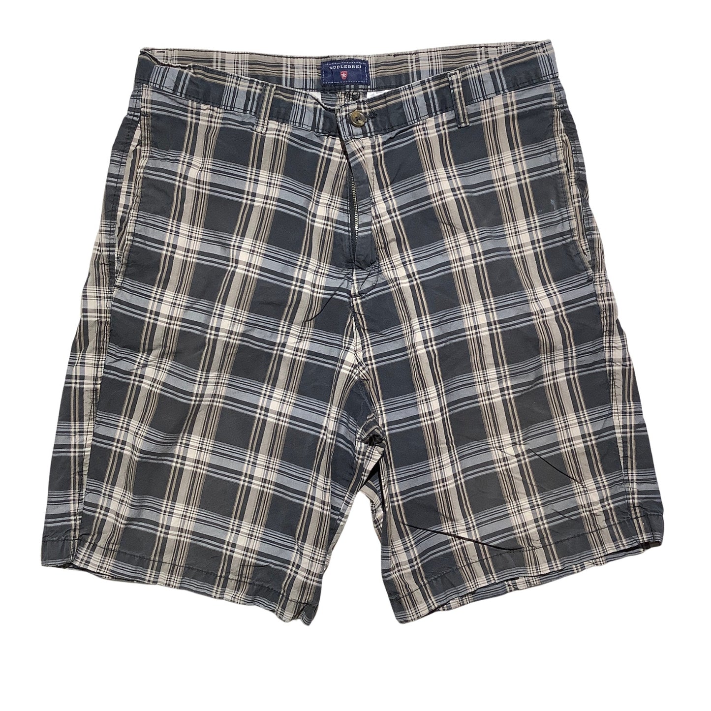 Saddlebred Plaid Shorts Men's Size 34W — Flat Front, Casual, Classic