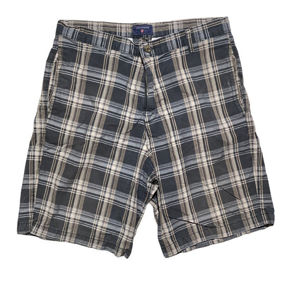 Saddlebred Plaid Shorts Men's Size 34W — Flat Front, Casual, Classic