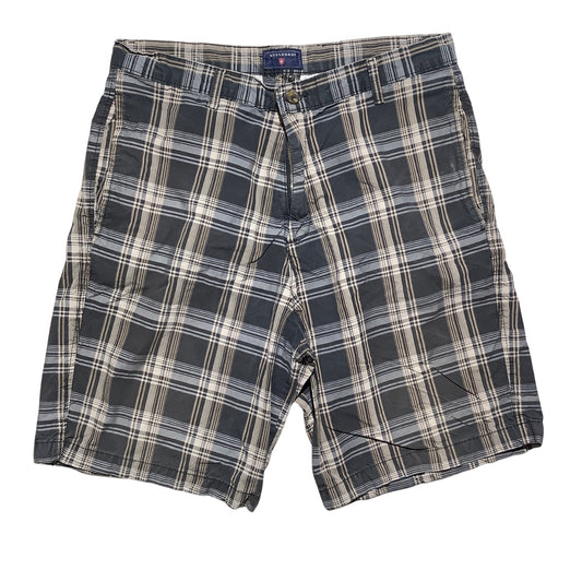Saddlebred Plaid Shorts Men's Size 34W — Flat Front, Casual, Classic
