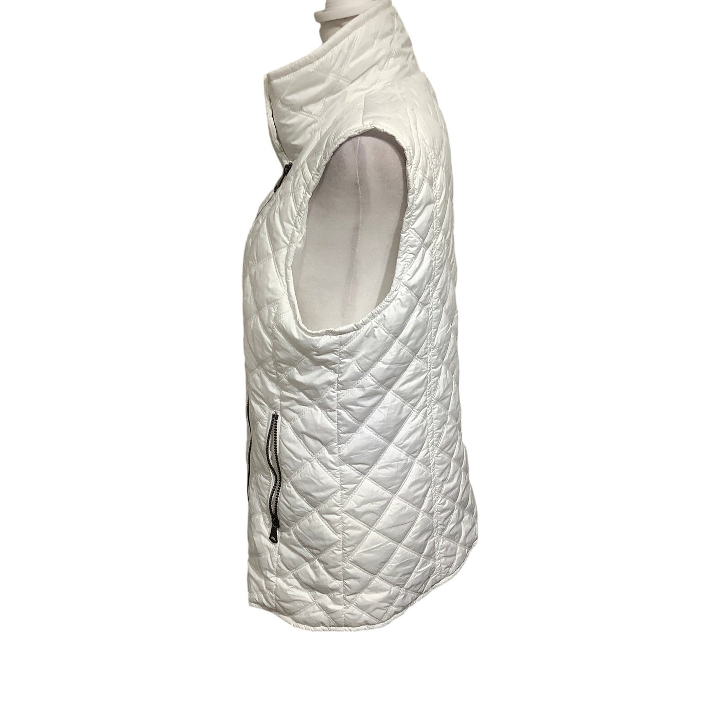 Andrew Marc White Quilted Puffer Vest Size M - Cozy, Classic, Versatile