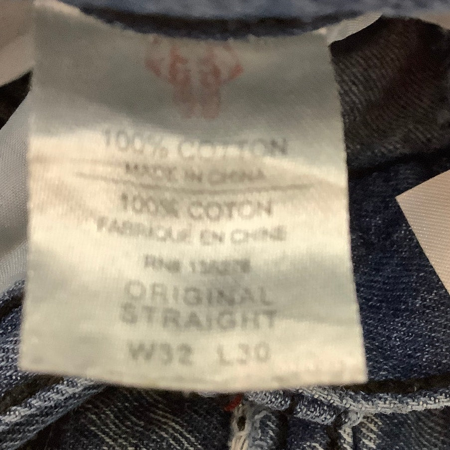 Nation of Saints Men’s Jeans Size 32W x 30L – Stone Wash, Straight, Cotton
