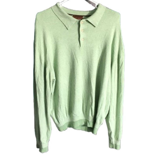 Born Polo Sweater Mens LG - Minimalist, Preppy, Softcore