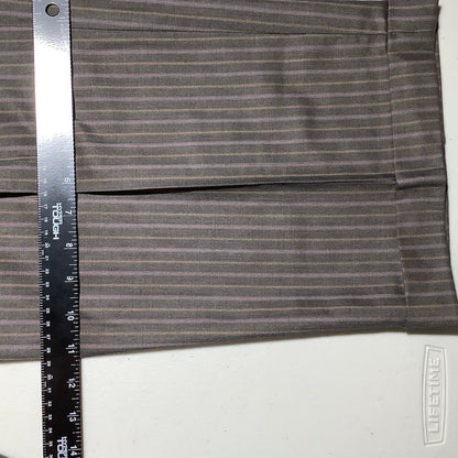 Phat Farm Brown Striped Dress Pants Men’s 38R — Pleated, Wool, Cuffed