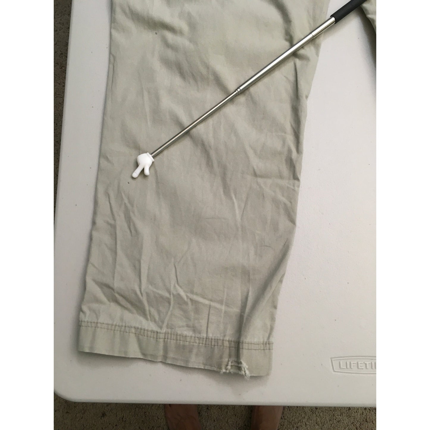 Gramicci Men's Cotton Khaki Pants XXL 34 Length Vintage Minimalist, Relaxed