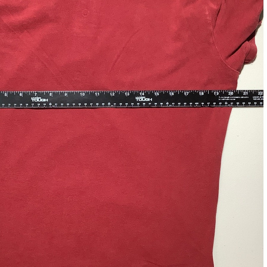 Express Men’s Polo Medium Maroon 100% Cotton Lion — Preppy, Classic, Casual