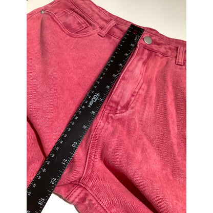 Cider Size Large Bright Pink Wide-Leg Jeans - Y2K, Bold, Streetwear