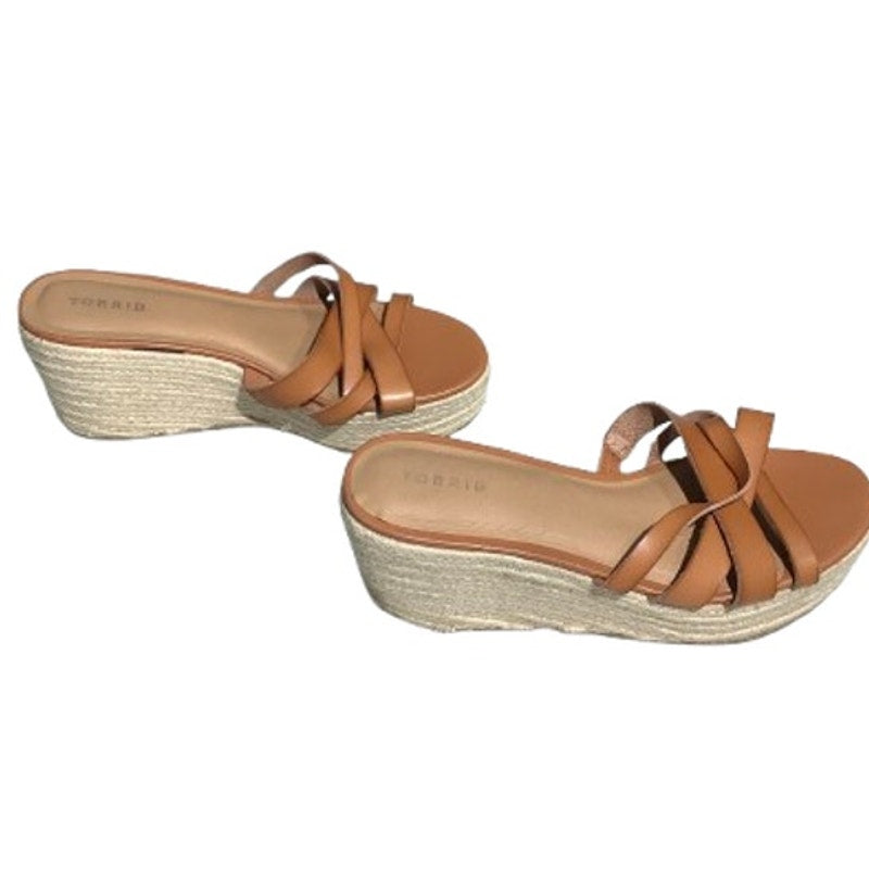 Torrid Wedge Sandals Women’s Size 11WW – Strappy, Comfort, Summer
