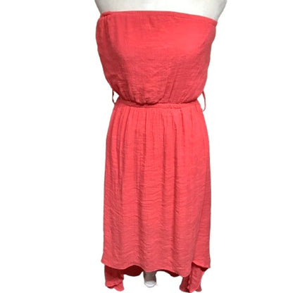 Annabelle Coral Strapless Dress, Size Medium - Boho, Summer, Chic