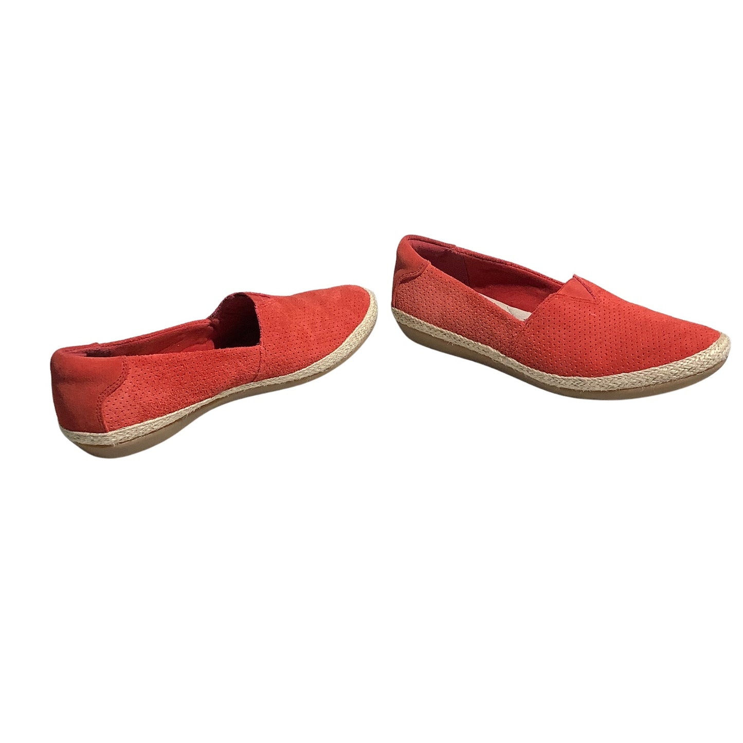 Clarks Suede Danelly Sky Slip-On Loafers Women 8M — Comfort, Casual, Espadrille