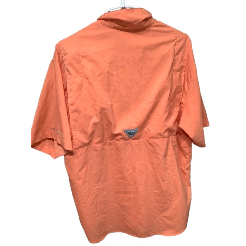 Columbia PFG Orange Short-Sleeve Fishing Shirt Medium – Outdoor, Sporty, Utility