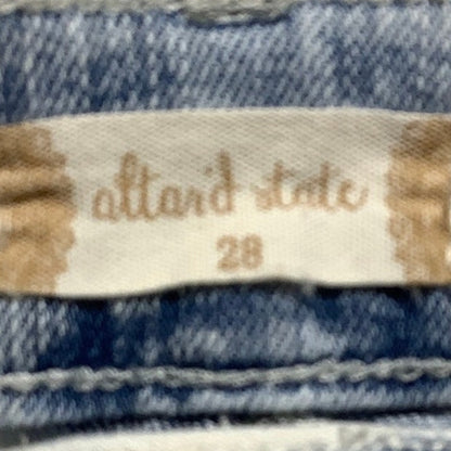 Altar’d State Denim Shorts Women’s Size 28 – Cloud Wash, Distressed, Fringe