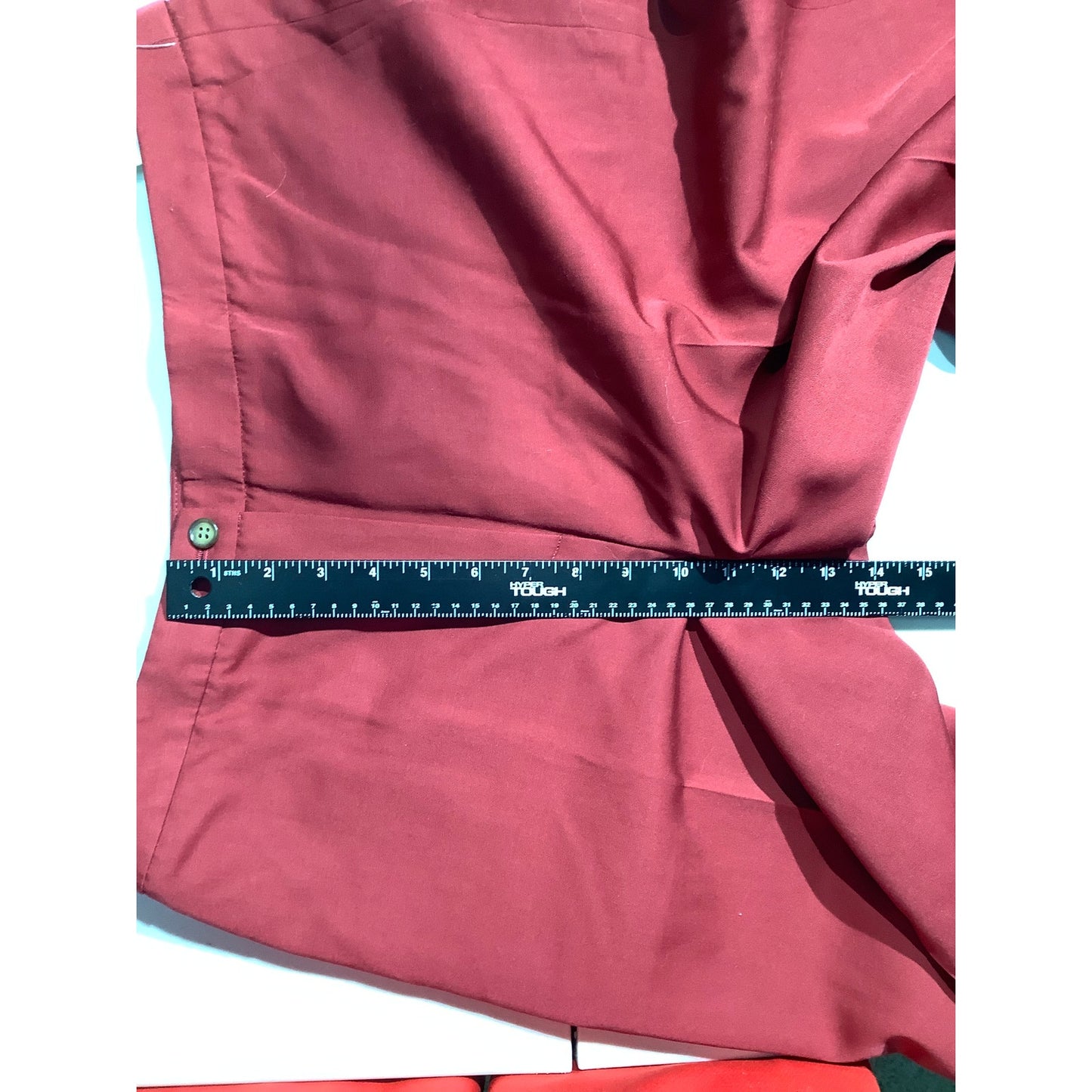 Talbots Red Wool Dress Slacks Women 16 Long NWT— Classic, Tailored, Professional