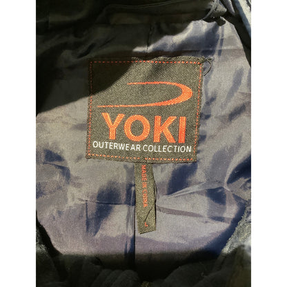 Yoki Navy Blue Quilted Hooded Jacket Women Large — Cozy, Casual, Winter