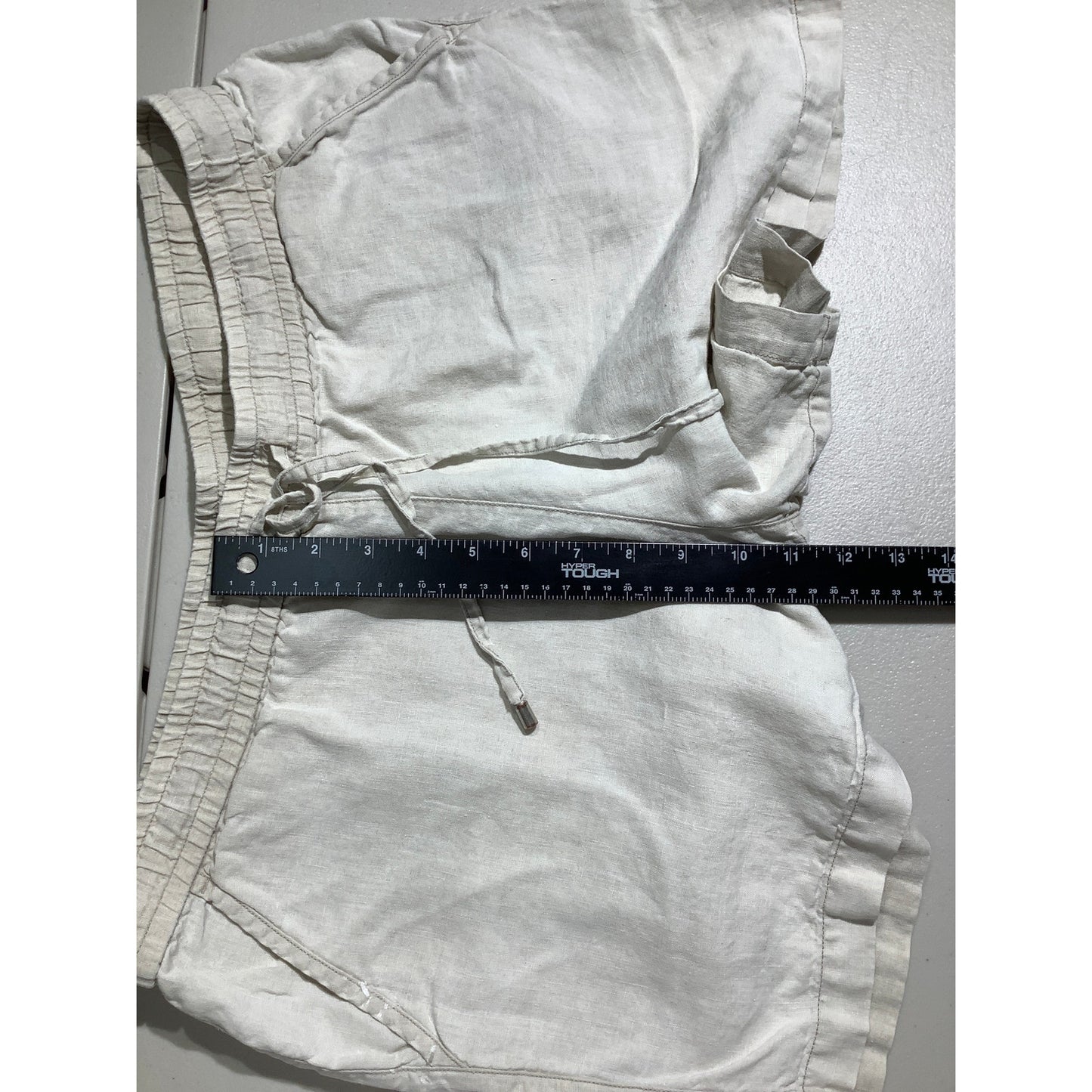 Tommy Bahama Linen Drawstring Shorts Women’s Size L — Coastal, Resort, Casual