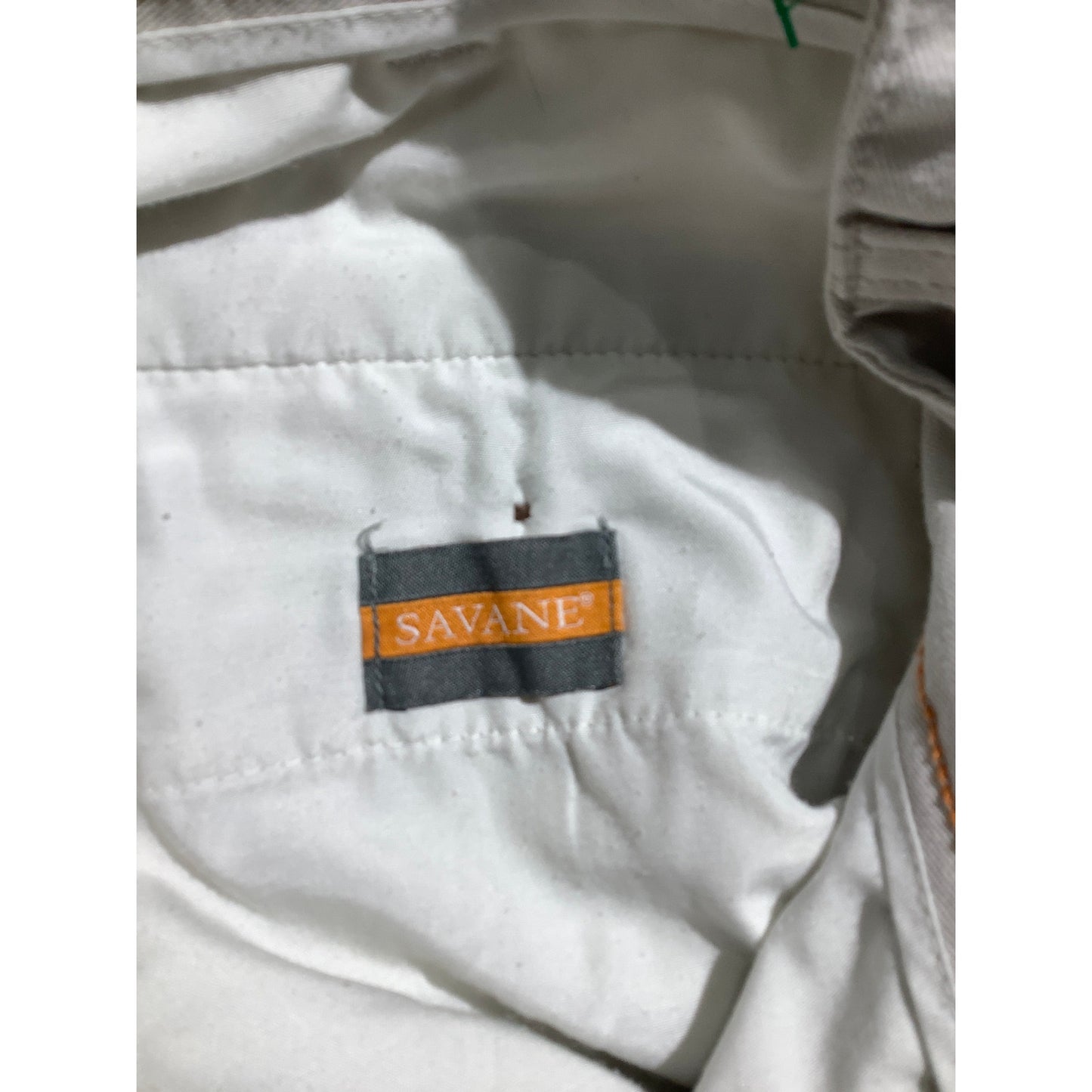 Savane Light Khaki Casual Chino Shorts Men’s Size 34W— Classic, Casual, Timeless