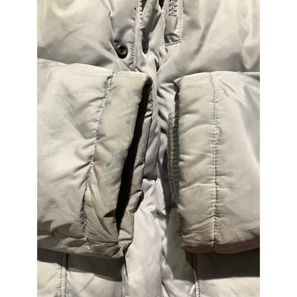 Abercrombie & Fitch Men’s Gray Puffer Jacket Large – Down Fill, Warm, Hooded