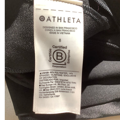 Athleta Athletic Leggings, Black, Women’s Size 8 — Stretch, Pocket, Activewear