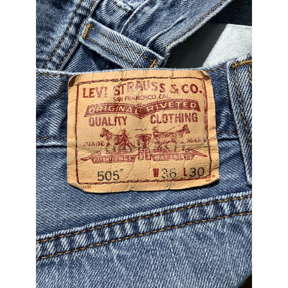 Levi's 505 Regular Fit Jeans Men’s Size 36W 30L — Classic, Straight, Casual