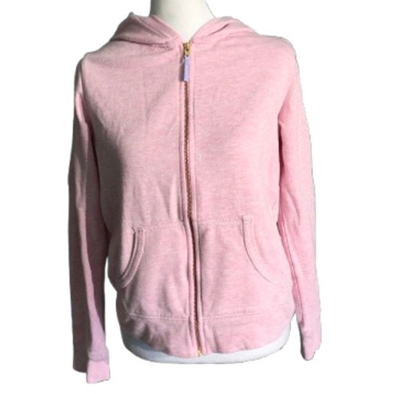 Crewcuts Pink Zip Hoodie Child XL (12-14) – Preppy, Minimalist, Comfy