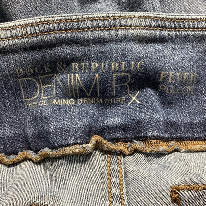 Rock & Republic Slimming Fever Jeggings – Denim Blue, Pull-On, Stretch
