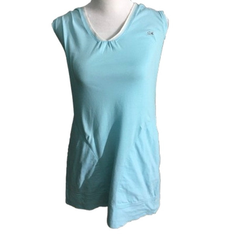Lacoste Powder Blue Summer Dress Size 34 - Preppy, Casual, Sporty