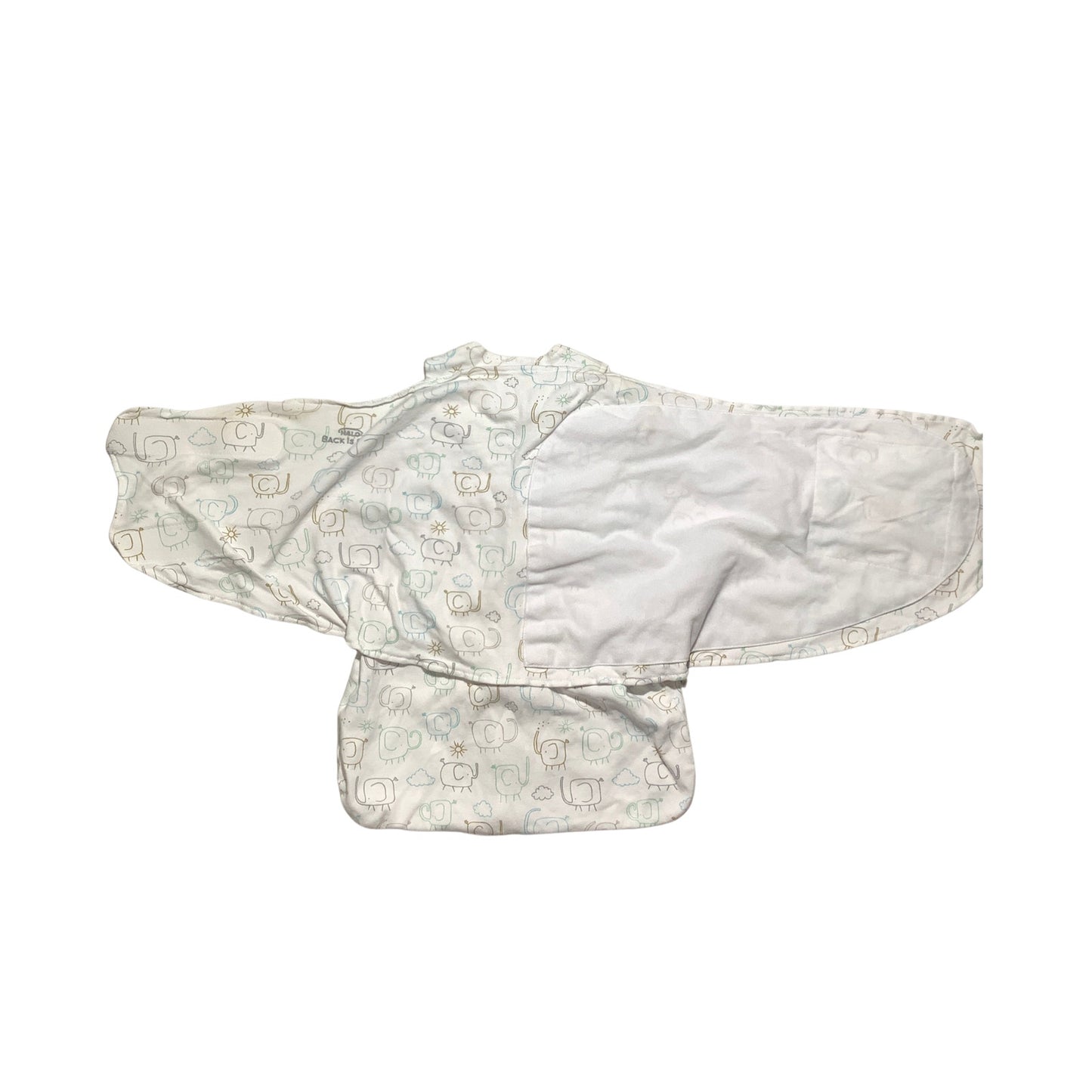Halo Elephant Print Swaddle SleepSack Infant Newborn — Soft, Sleepwear, Baby
