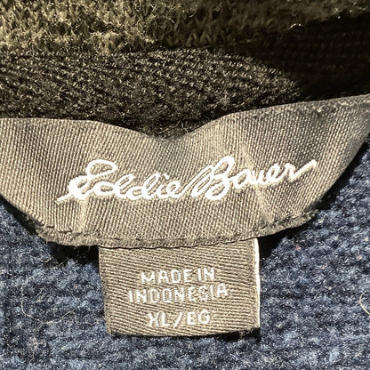 Eddie Bauer Men’s Size XL Blue 1/4 Zip Fleece – Casual, Outdoor, Warm