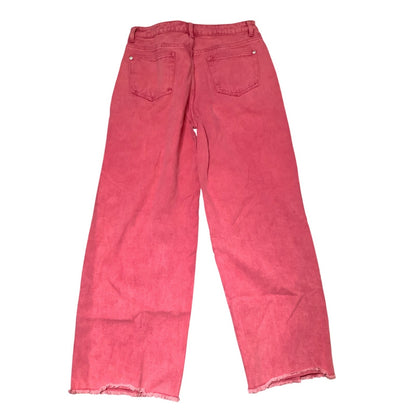 Cider Size Large Bright Pink Wide-Leg Jeans - Y2K, Bold, Streetwear