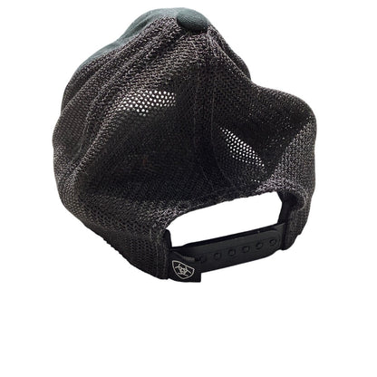 Ariat FlexFit 110 Black Mesh Trucker Hat — Western, Casual, Adjustable
