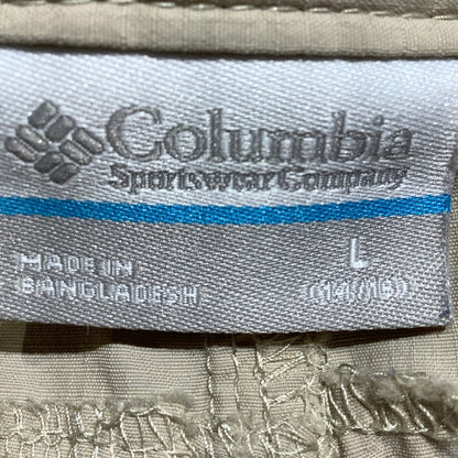 Columbia Beige Convertible Cargo Pants Kids’ L 14-16 — Hiking, Fishing, Outdoor