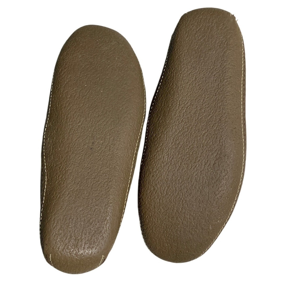 L.L. Bean Men’s Slippers Size 11 — Brown, Leather, Fuzzy Lined