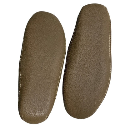 L.L. Bean Men’s Slippers Size 11 — Brown, Leather, Fuzzy Lined