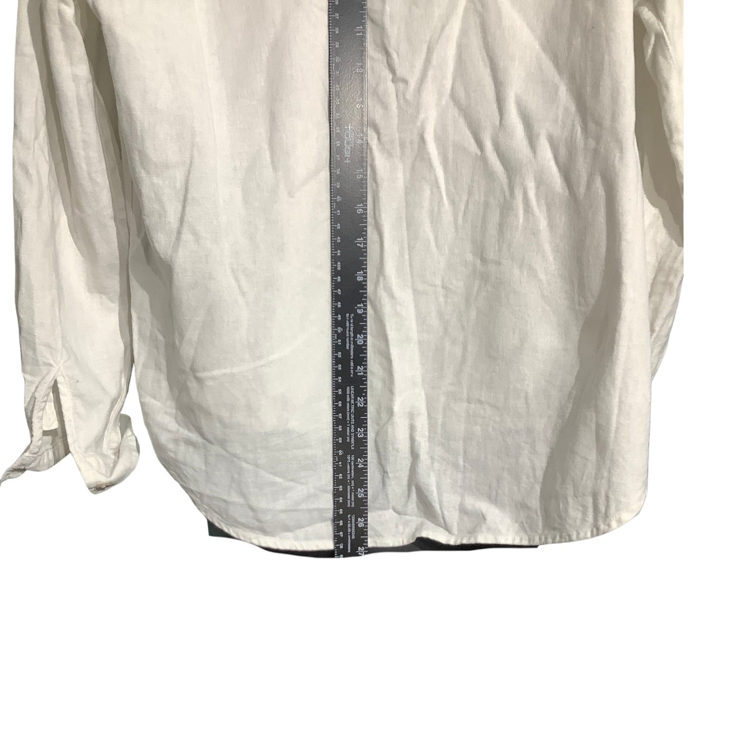 Orvis Linen Blend Button Down Shirt Women’s Medium — Collared, Casual, Coastal