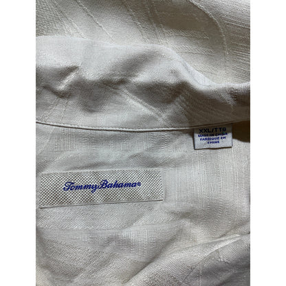 Tommy Bahama Cream 70% Silk Camp Shirt Men’s XXL — Resort, Coastal, Tropical