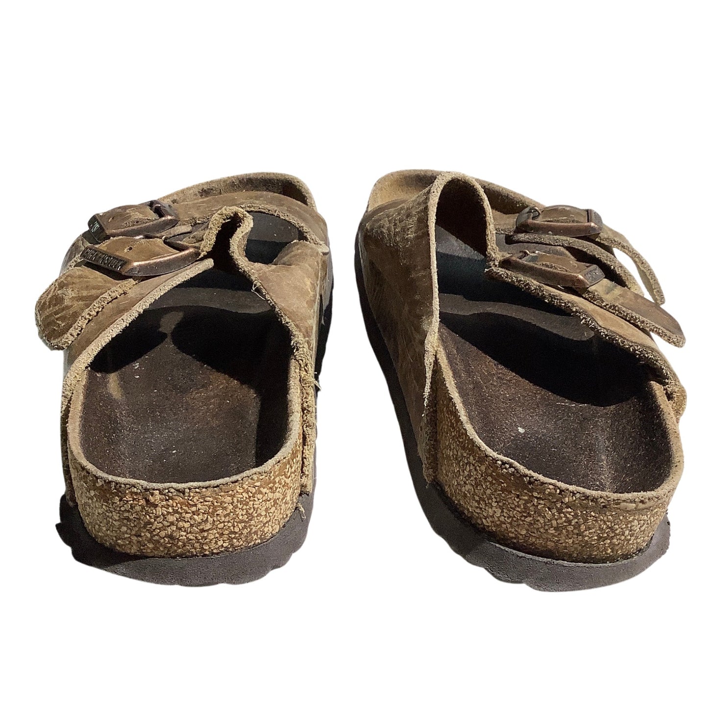 Birkenstock Brown Leather Two Strap Sandals — Comfort, Casual, Classic