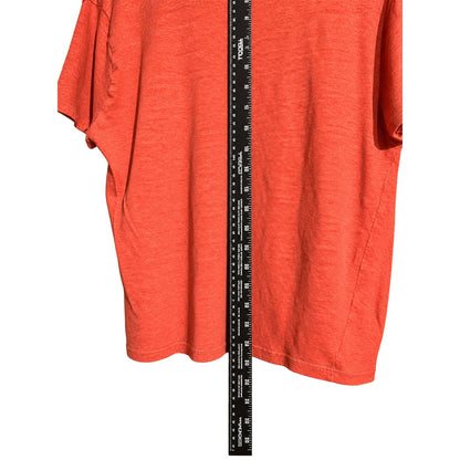J.Crew Women's M Burnt Orange 100% Linen Relaxed Crewneck T-Shirt