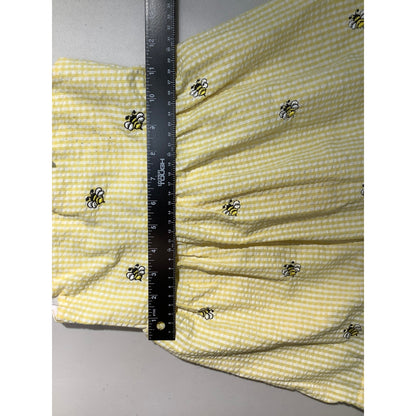 Rare Editions Bumble Bee Dress Girls Size 5 — Polka Dot, Ruffle, Summer