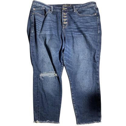 Torrid Button Fly Skinny Jeans Women’s Size 18 - Casual, Distressed, Stretch