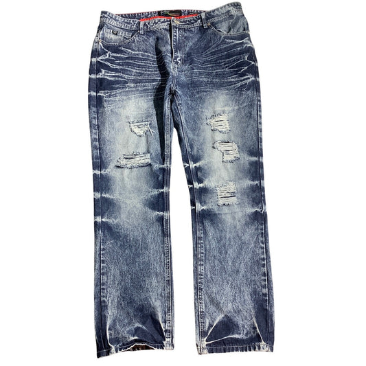 Switch Acid Wash Jeans Men’s Size 40W 32L – Distressed, Acid Wash, 100% Cotton